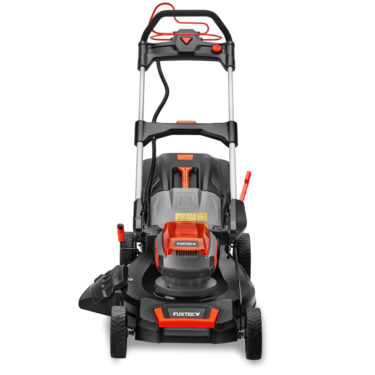 Cortadora de césped a batería 40V FUXTEC FX-E2RM51 - Conjunto con 2 baterías de 4Ah y cargador dual de 2,4A