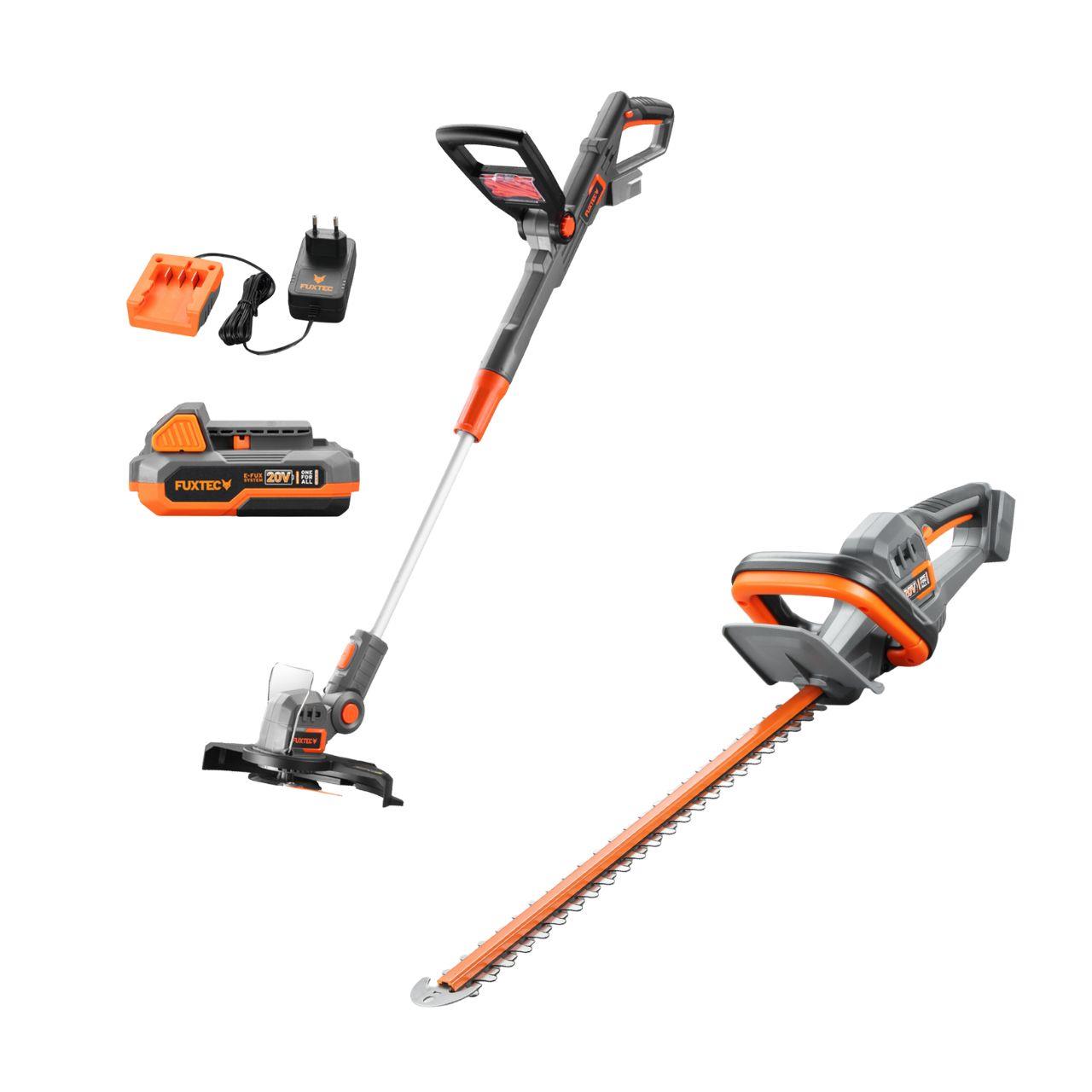 FUXTEC Juego de jardinería de 20 V FX-20VSET5