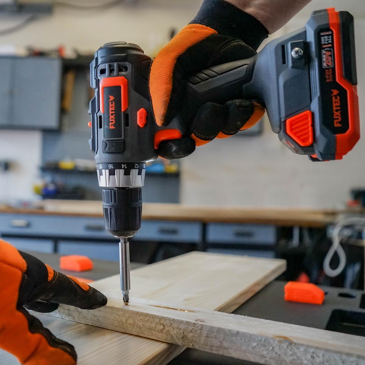 FUXTEC 20V Atornillador sin cable FX-E1BS20 sin batería, sin cargador