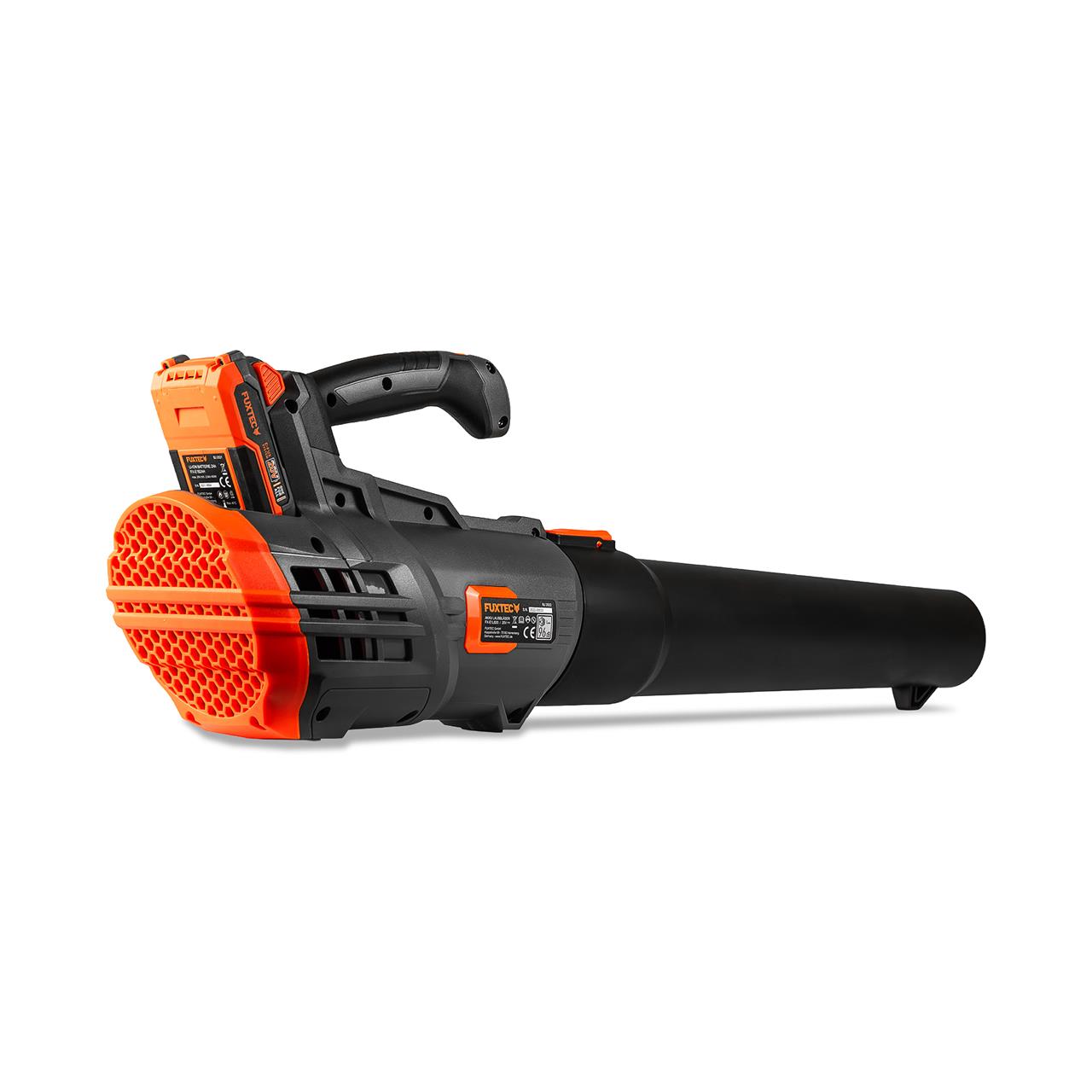 FUXTEC 20V Batería Soplador de Hojas FX-E1LB20 SET 1 con 1 x Batería 4Ah, 1 x Cargador 2,4A