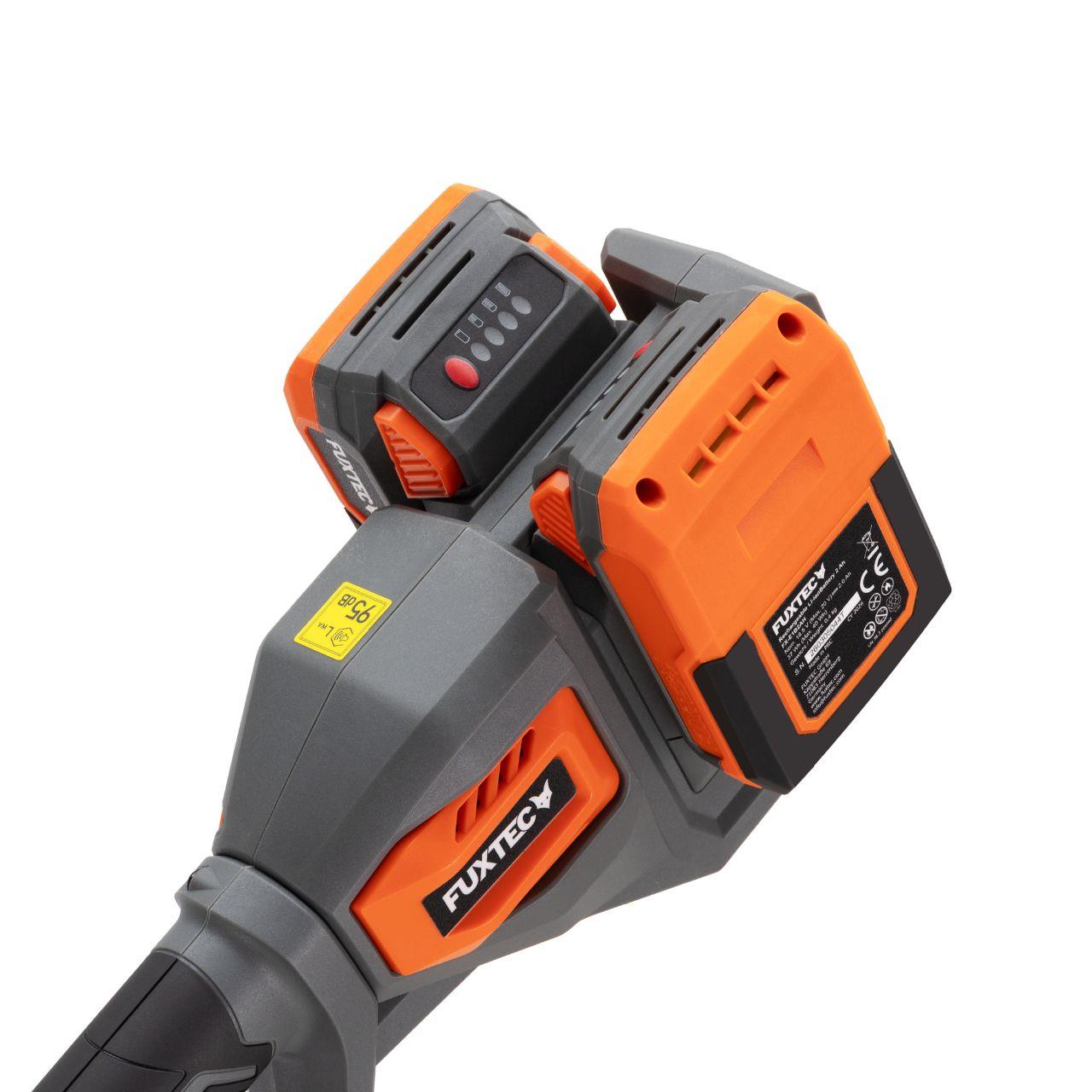 Cortabordes a batería FX-E2RTSET, con 2 baterías de 2 Ah y 1 cargador doble de 2,4 A