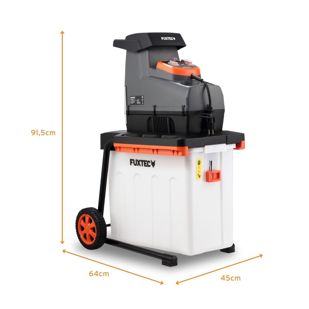 FUXTEC Trituradora eléctrica de jardín FX-EGH2800B