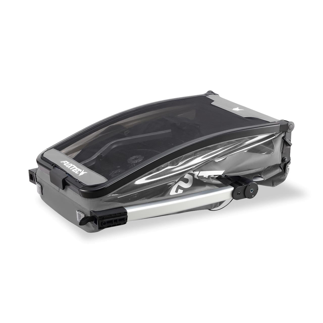 FUXTEC remolque para bicicletas/jogger FX-FA1-SET-GRAY con rueda jogger