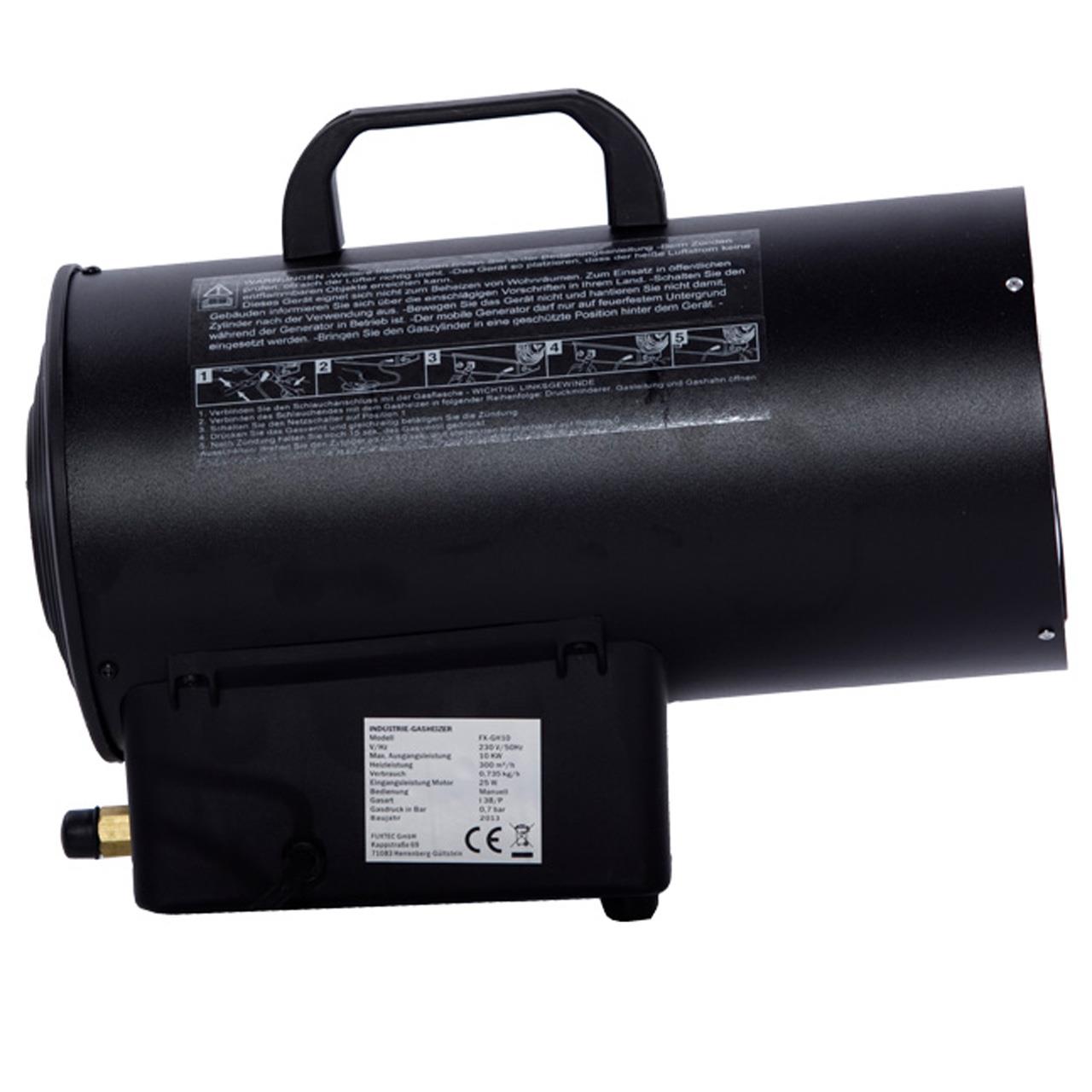 FUXTEC CAÑON DE CALOR CALEFACTOR GAS GH10
