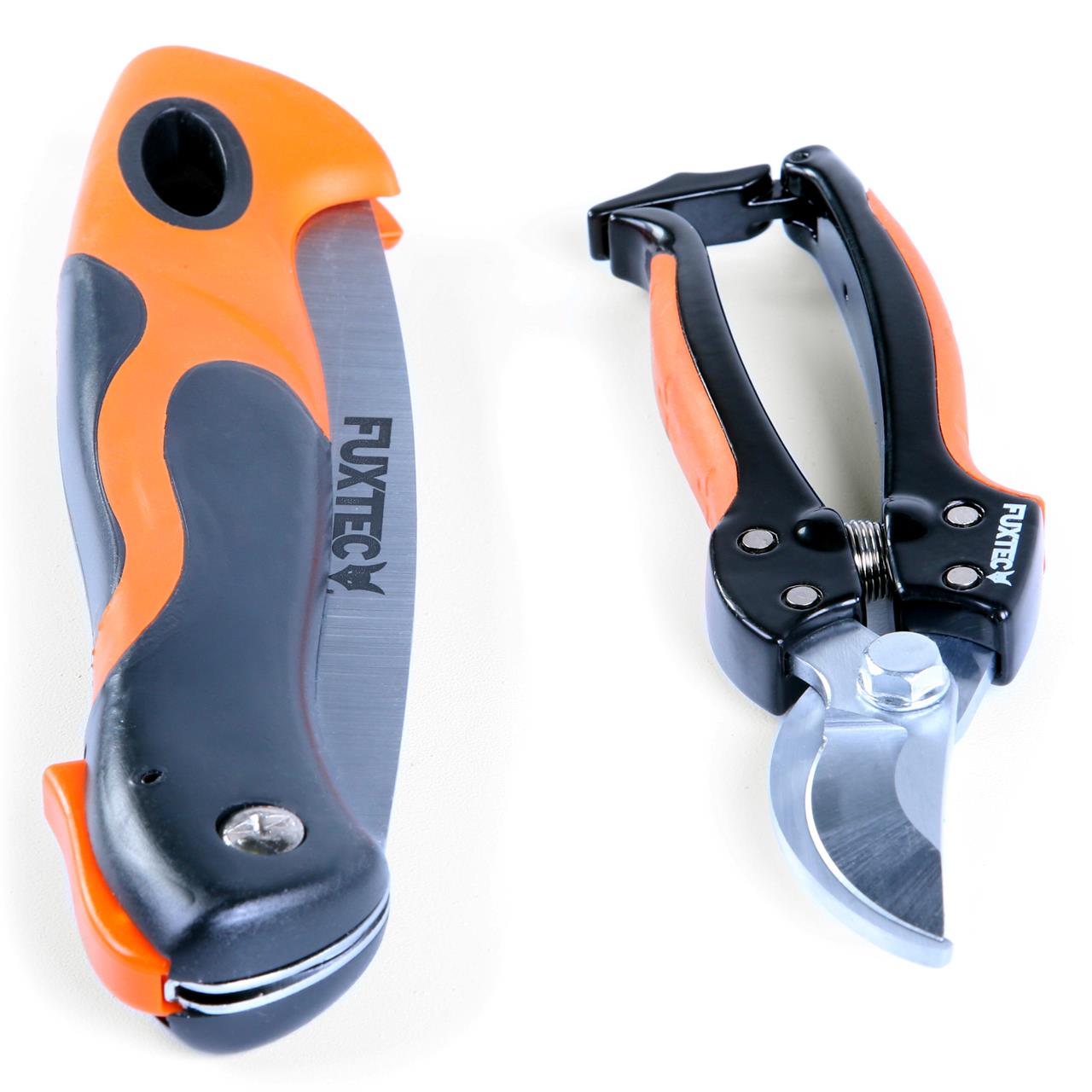 Juego de 2 tijeras de podar FUXTEC - tijeras de podar y sierra plegable