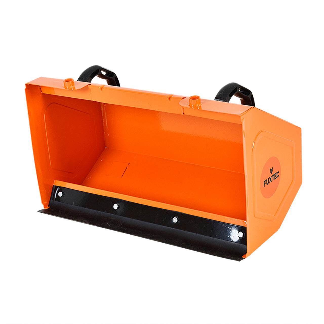 FUXTEC Barredora de gasolina FX-KM196-SET1 con accesorio soplador de nieve, cuchilla quitanieves & cubo de basura