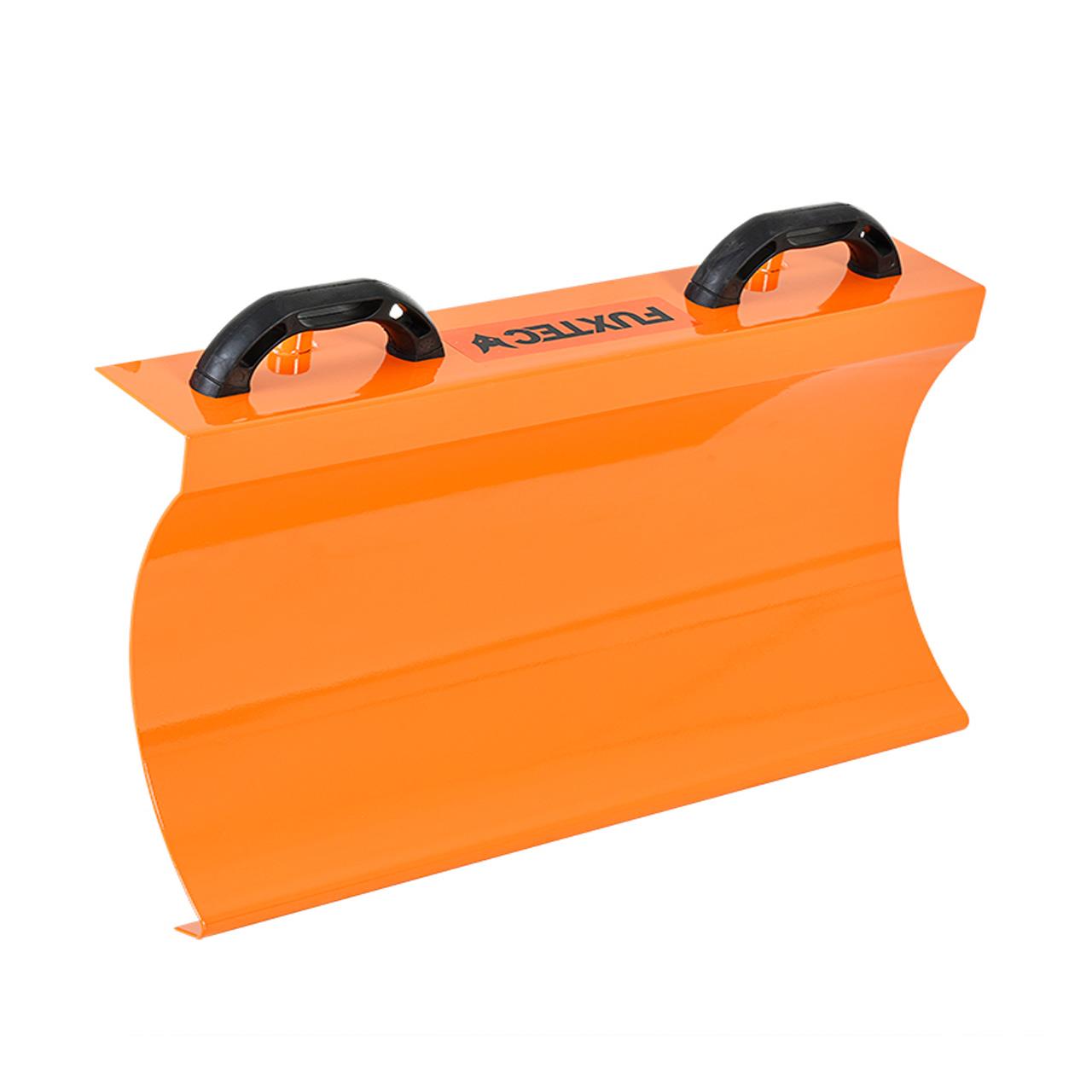 FUXTEC Barredora de gasolina FX-KM196-SET1 con accesorio soplador de nieve, cuchilla quitanieves & cubo de basura