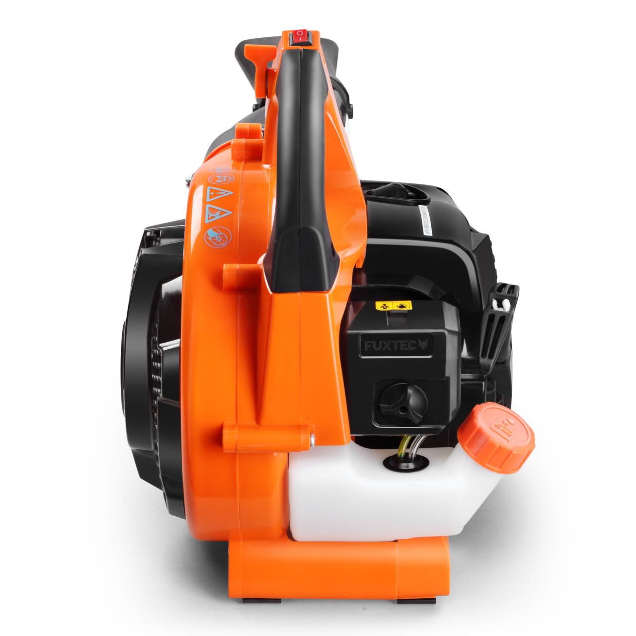 FUXTEC FX-LBS126 4 en 1: aspirador de hojas, soplador de hojas, triturador de hojas, incluye dos tubos sopladores.