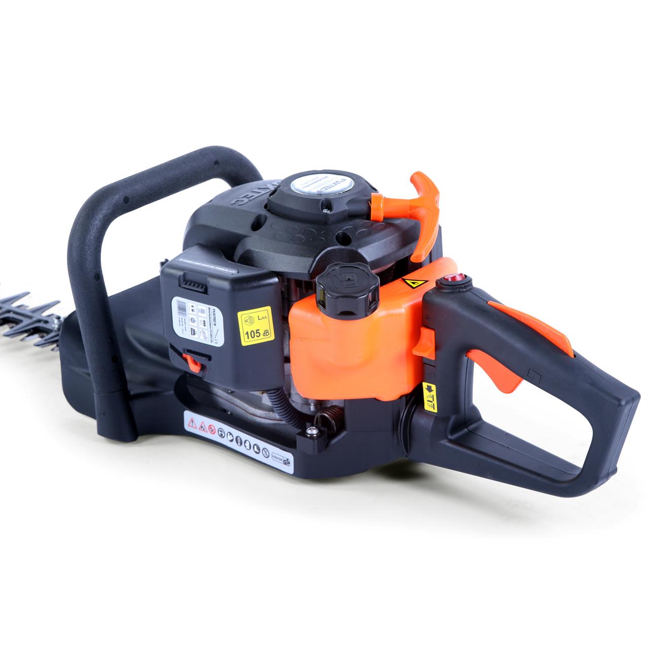 FUXTEC Cortasetos Gasolina FX-MH126, Longitud de Corte 550 mm, Motor de 2 Tiempos, 25,4cc