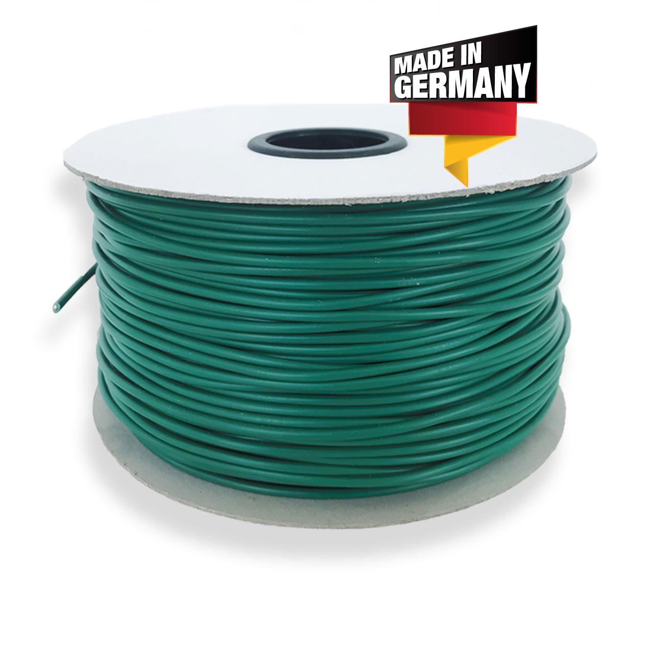 Cable delimitador 100m + 100 piquetes de tierra para robot cortacésped - Made in Germany