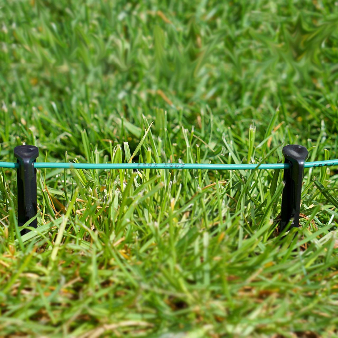 Cable delimitador 100m + 100 piquetes de tierra para robot cortacésped - Made in Germany