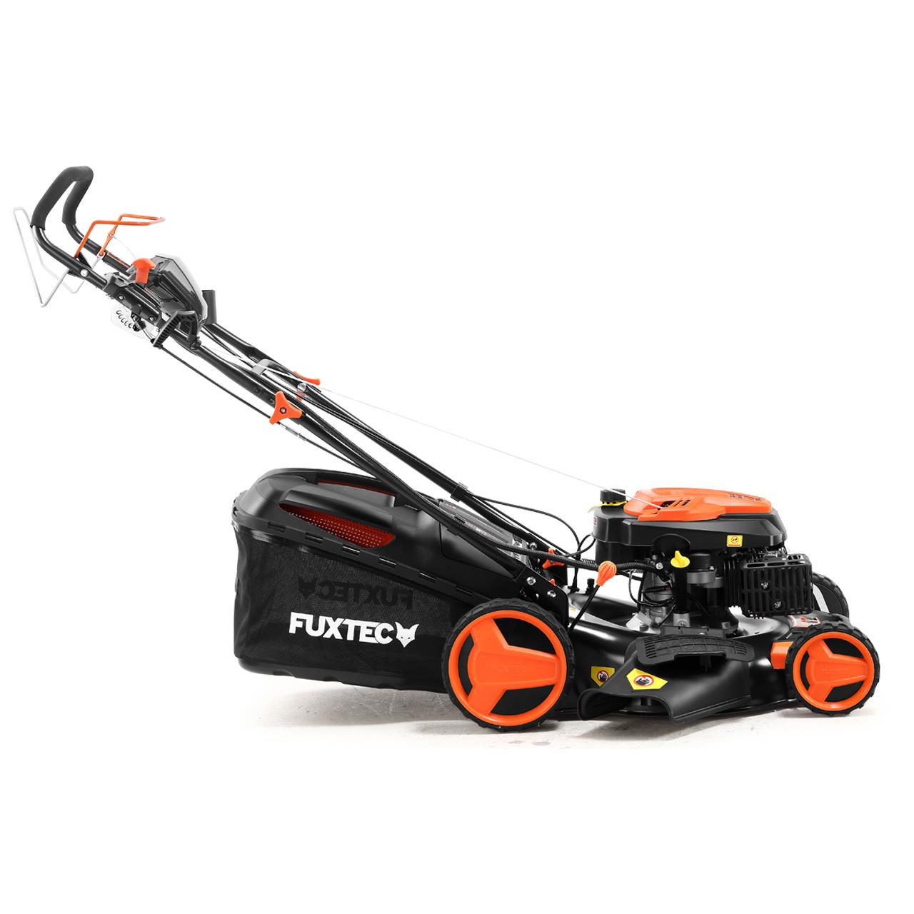 Cortacésped de gasolina FX-RM5196eS-PRO con E-start y transmisión autopropulsada regulable