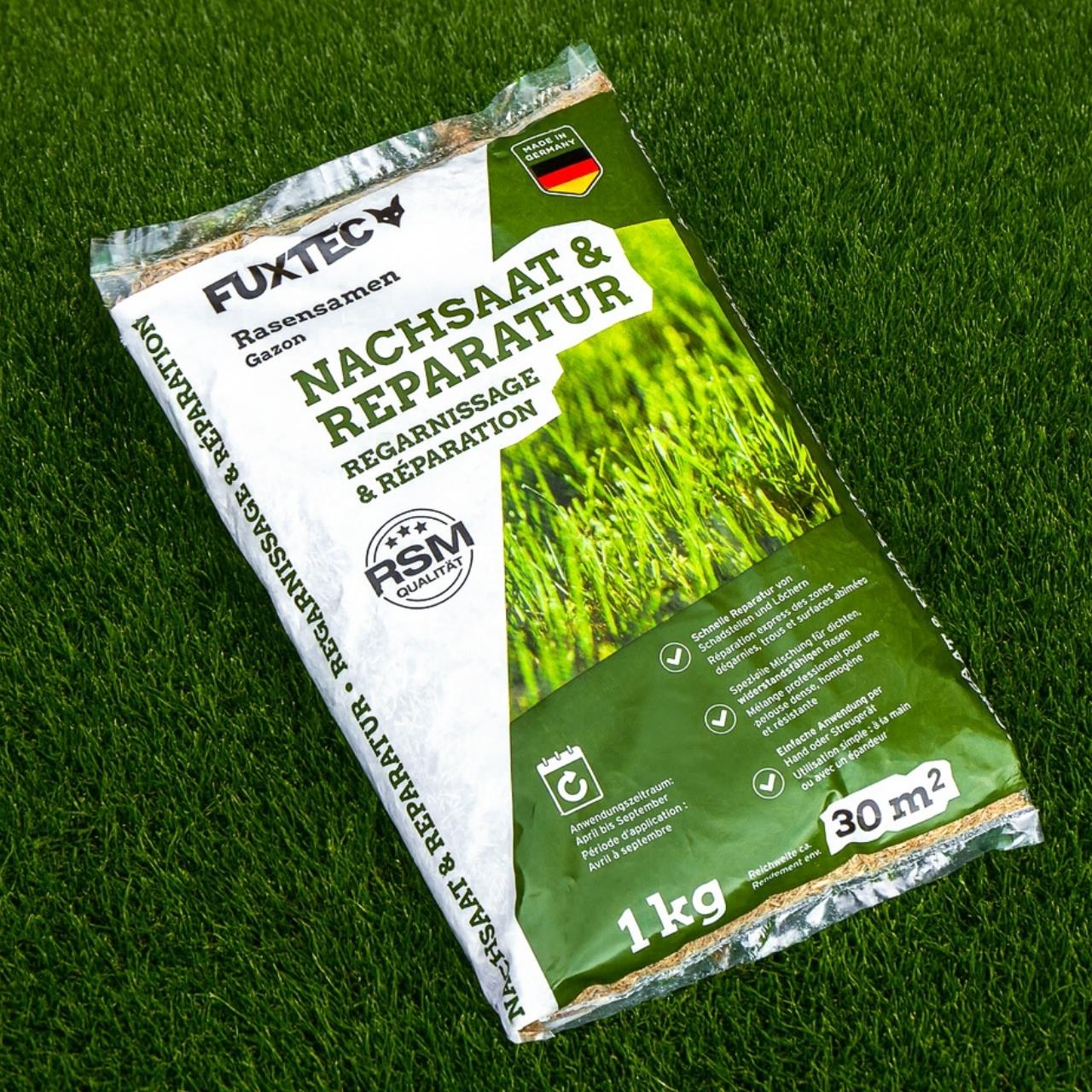 Semillas de césped FUXTEC FX-RSNR1 resiembra y reparación