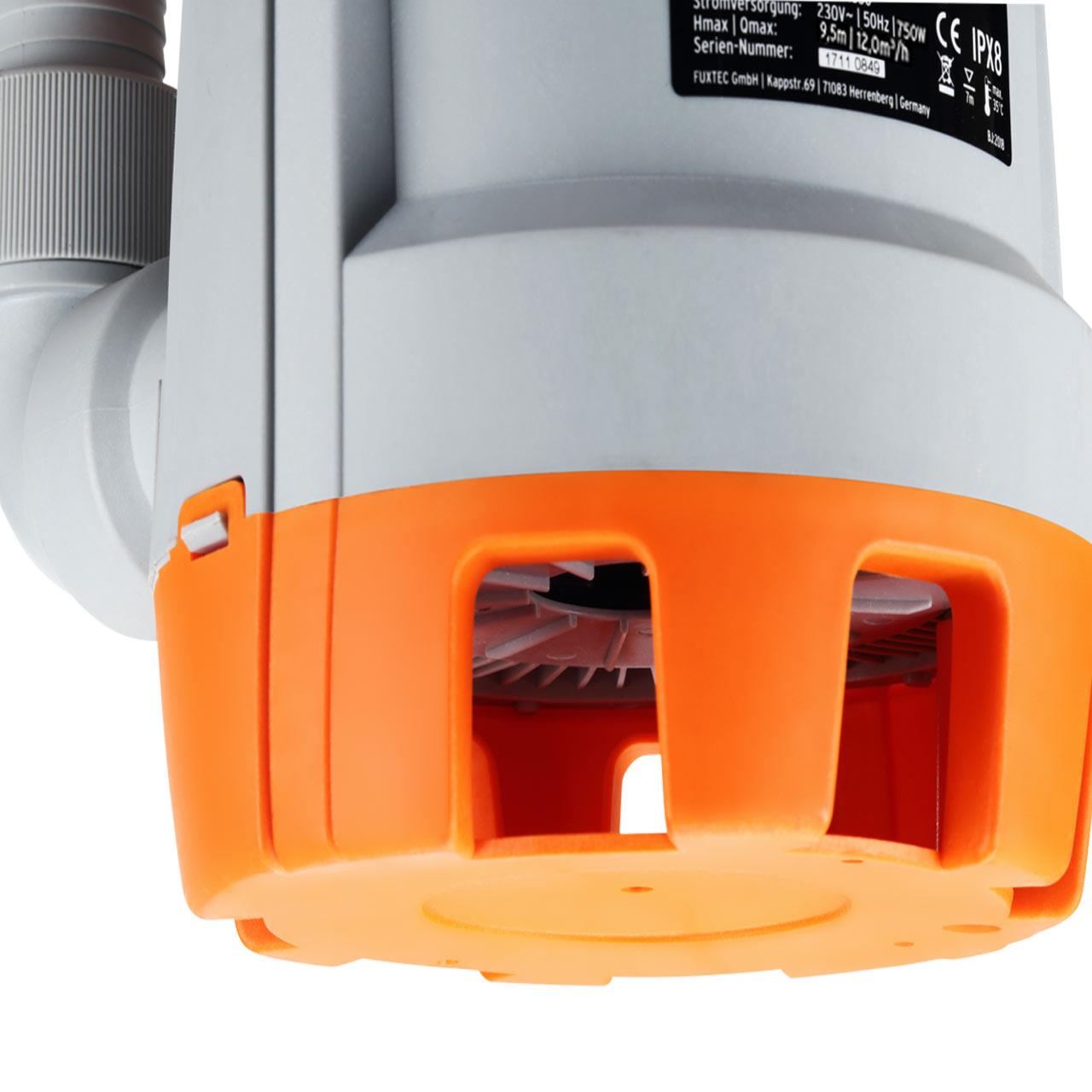 Bomba sumergible de aguas residuales FUXTEC FX-TP1750 750 watts, máx. 12000 l/h