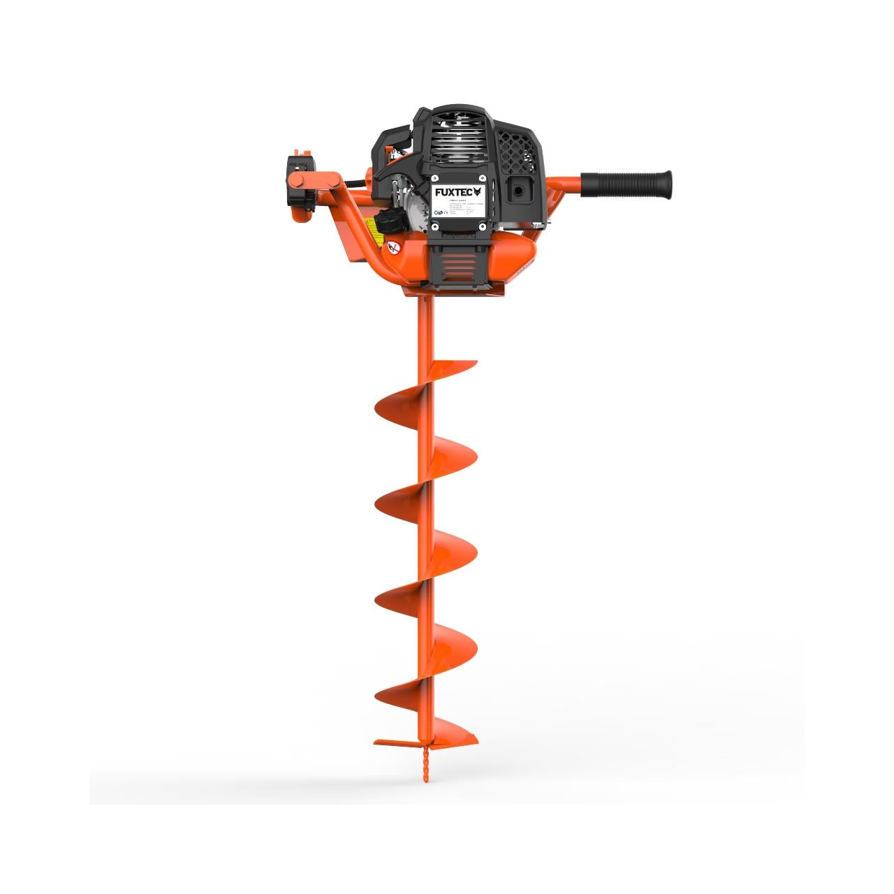 FUXTEC FX-EB152 Taladro de Tierra Ahoyador, 3CV, 52CC - con 3 Brocas de 100/150/200mm