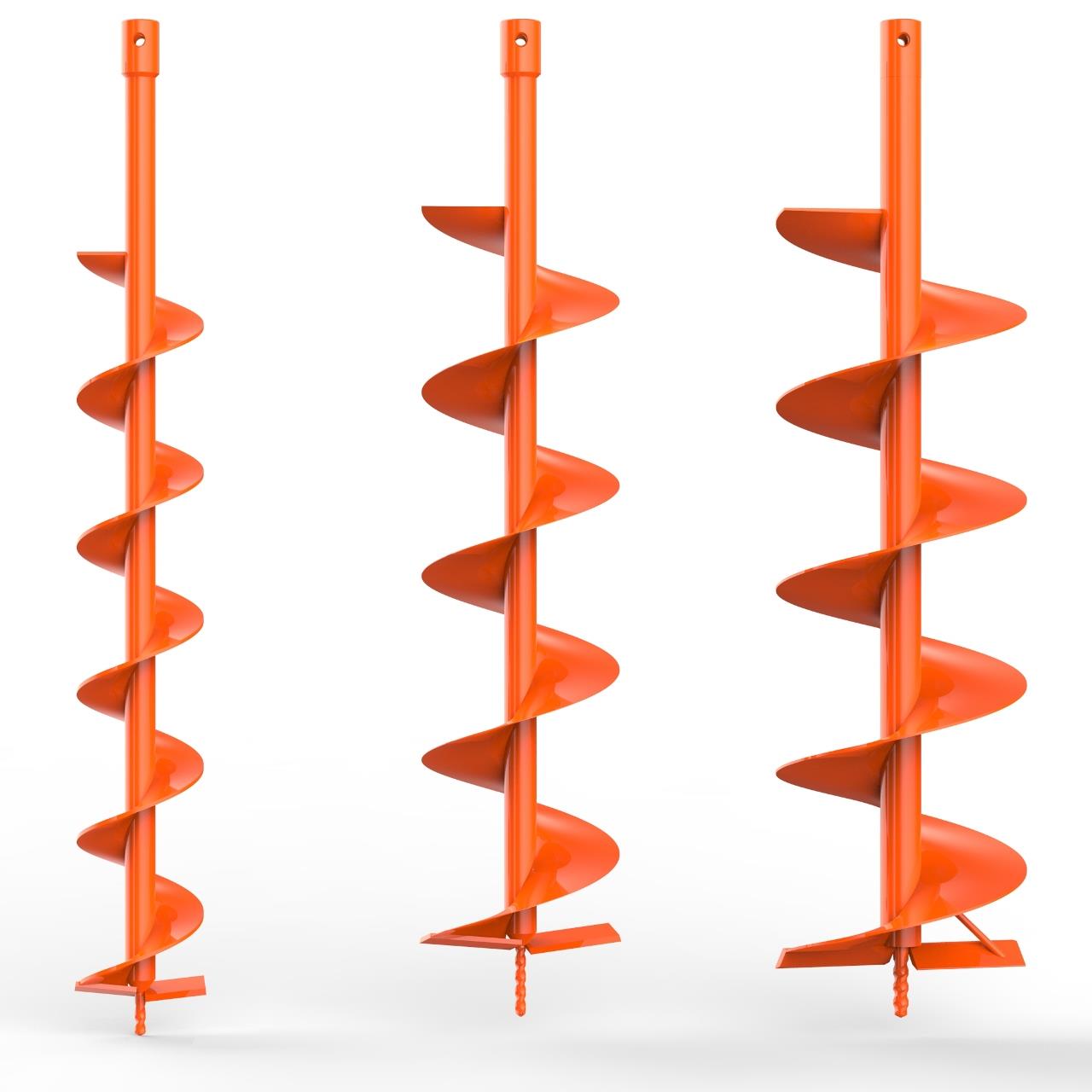 FUXTEC FX-EB152 Taladro de Tierra Ahoyador, 3CV, 52CC - con 3 Brocas de 100/150/200mm