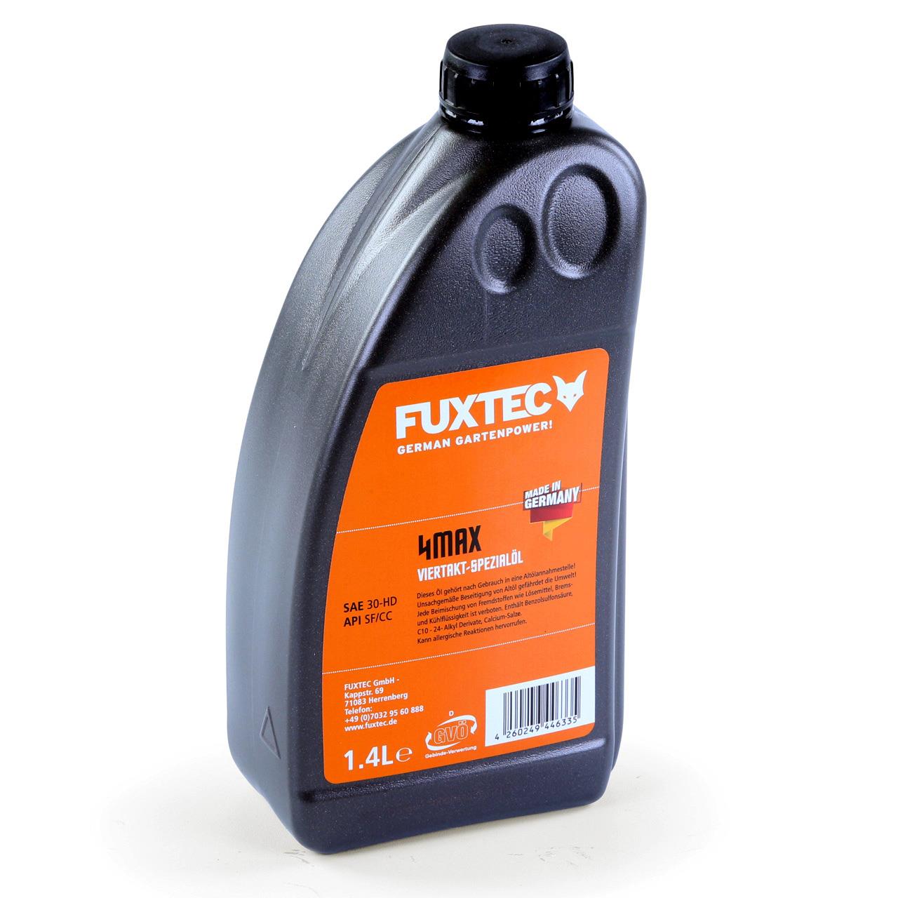 Aceite de motor de 4 tiempos 1,4 L - FUXTEC SAE 30 - para desbrozadora, cortadora de césped