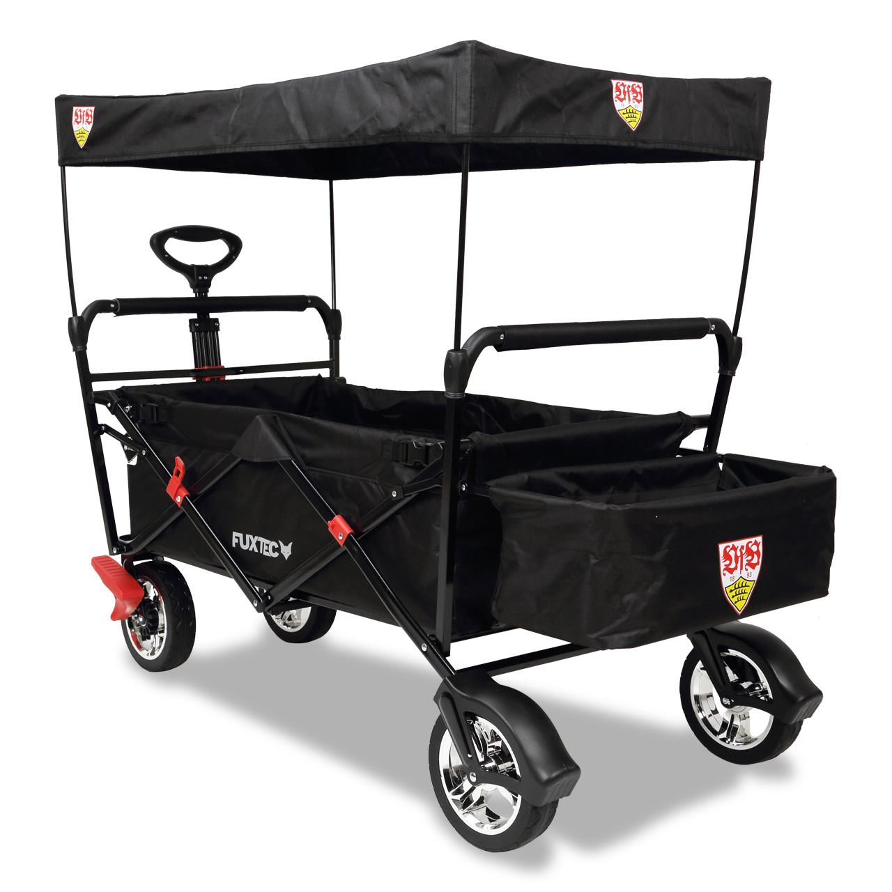 FUXTEC handcart FX-CT500 edición VfB Stuttgart con techo solar