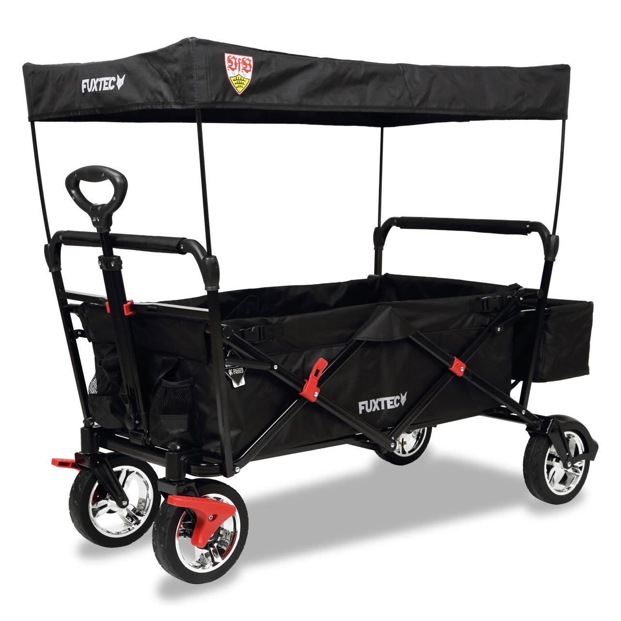 FUXTEC handcart FX-CT500 edición VfB Stuttgart con techo solar