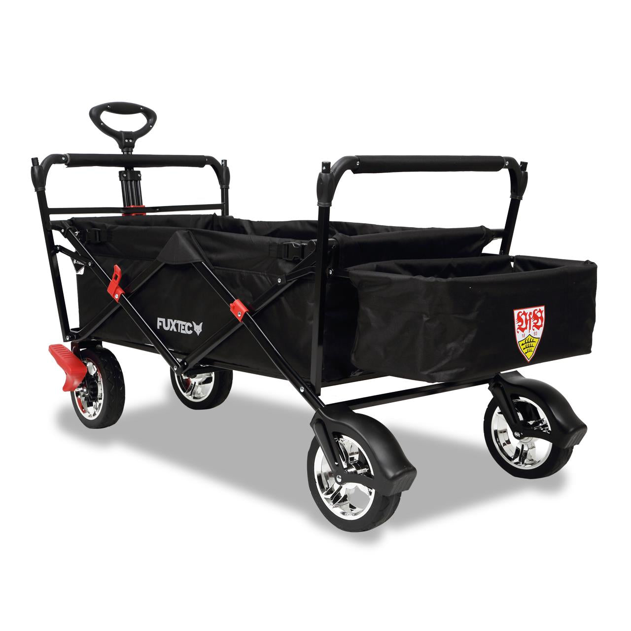 FUXTEC handcart FX-CT500 edición VfB Stuttgart con techo solar