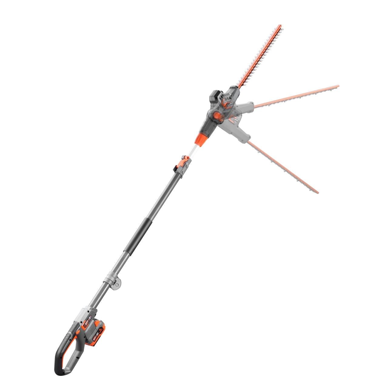 FUXTEC FX-E1HH20 cortasetos telescópico sin cable de 20V – 25 cm de longitud de corte