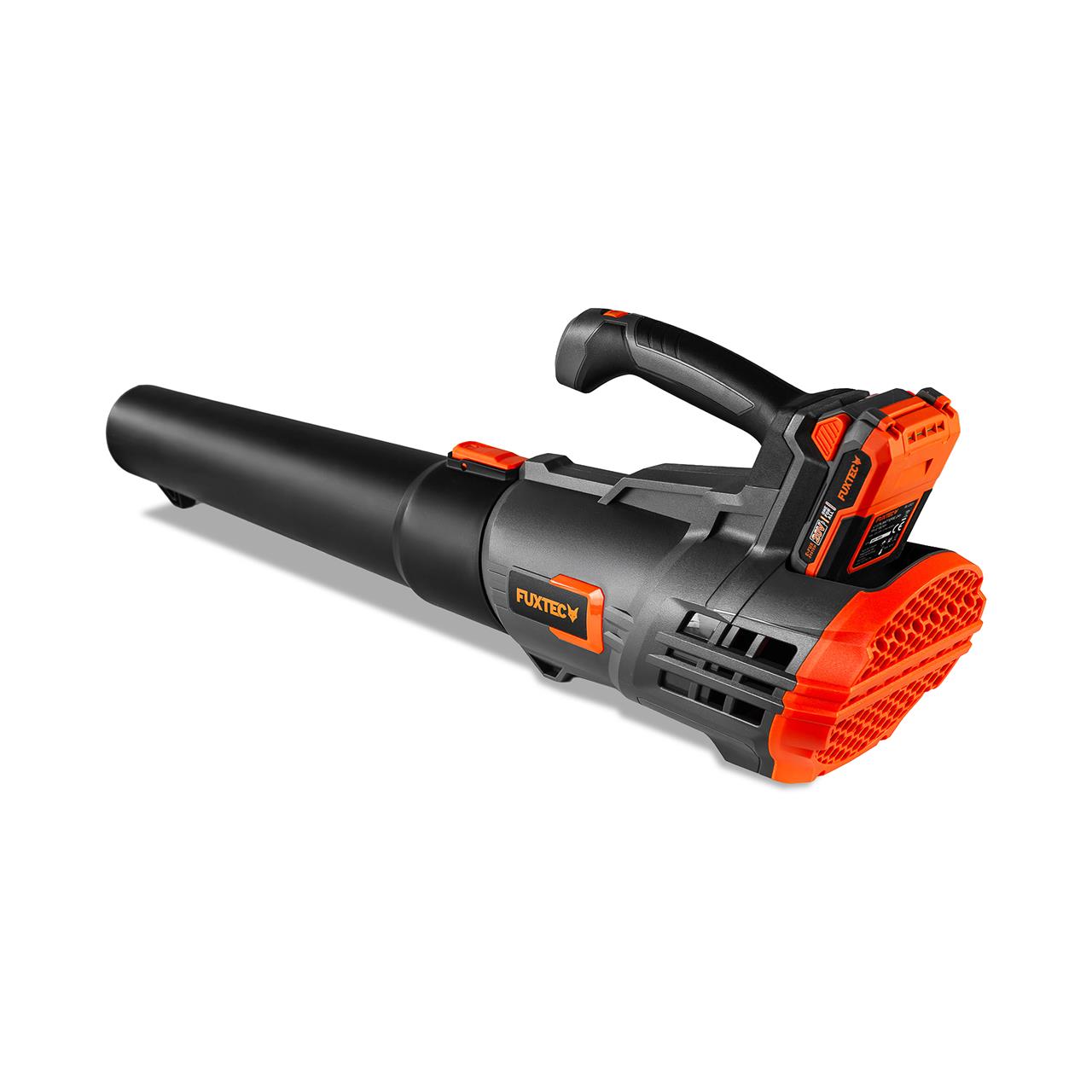 FUXTEC 20V Batería Soplador de Hojas FX-E1LB20 SET 1 con 1 x Batería 4Ah, 1 x Cargador 2,4A