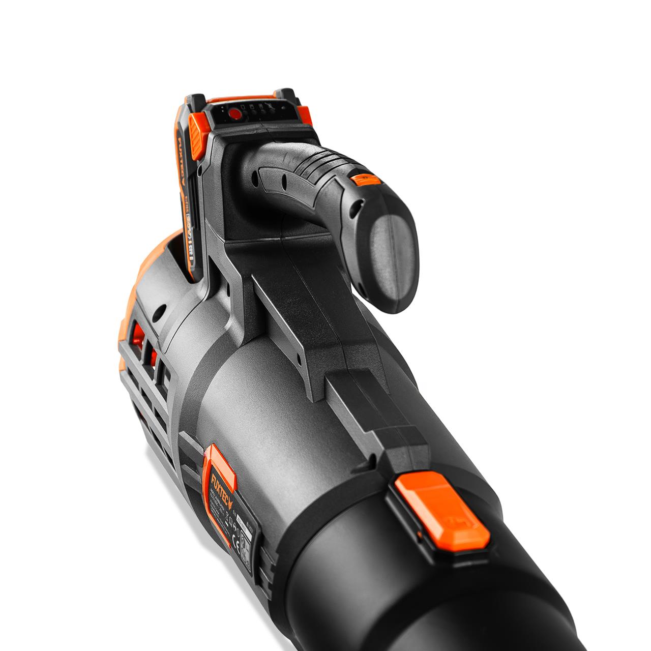 FUXTEC 20V Batería Soplador de Hojas FX-E1LB20 SET 1 con 1 x Batería 4Ah, 1 x Cargador 2,4A