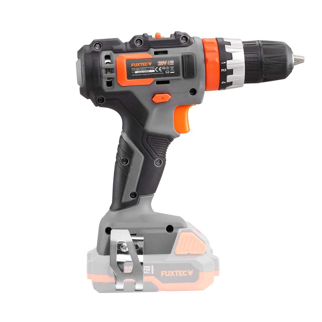 Taladradora de impacto a batería FUXTEC 20V FX-E1SBS20 sin batería, sin cargador