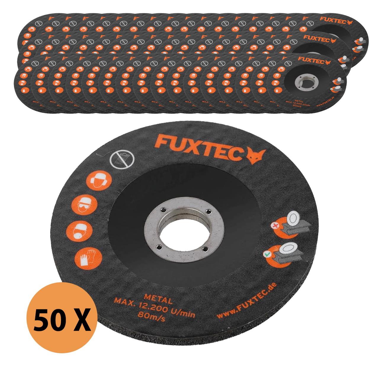 Juego de 50 discos de corte de 115 mm para metal, acero e INOX para amoladora angular de batería de 20 V FX-E1WS20