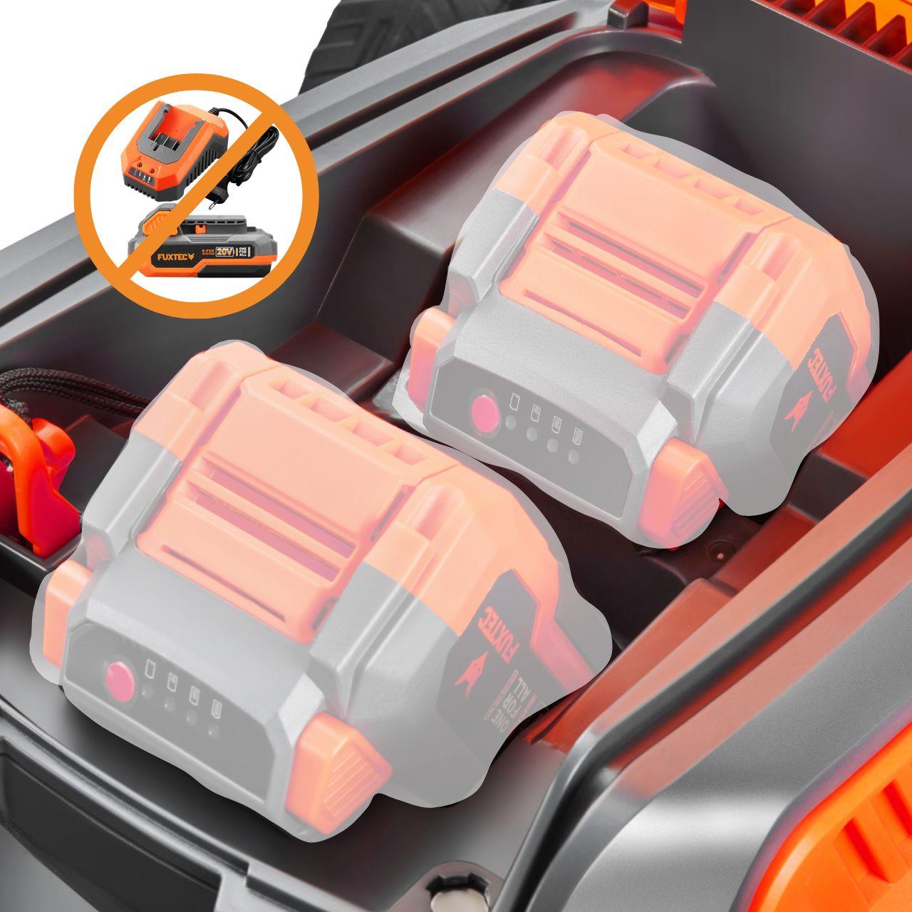 Cortacésped a batería FUXTEC 40 V FX-E2RM51 sin batería ni cargador