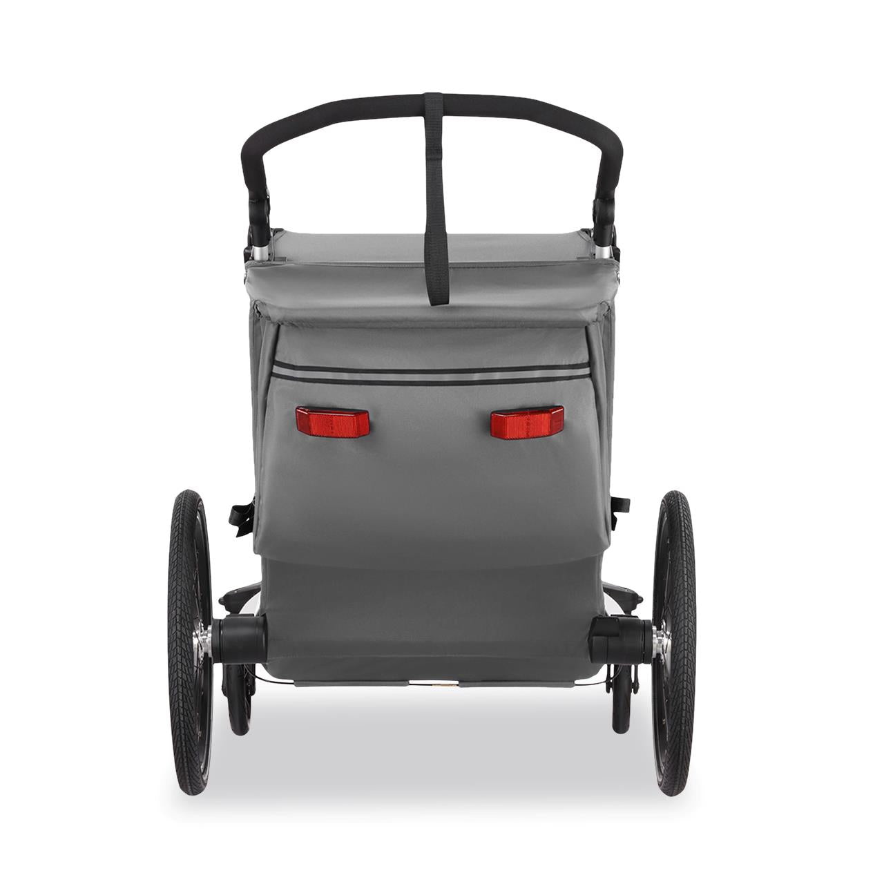FUXTEC remolque para bicicletas/jogger FX-FA1-SET-GRAY con rueda jogger