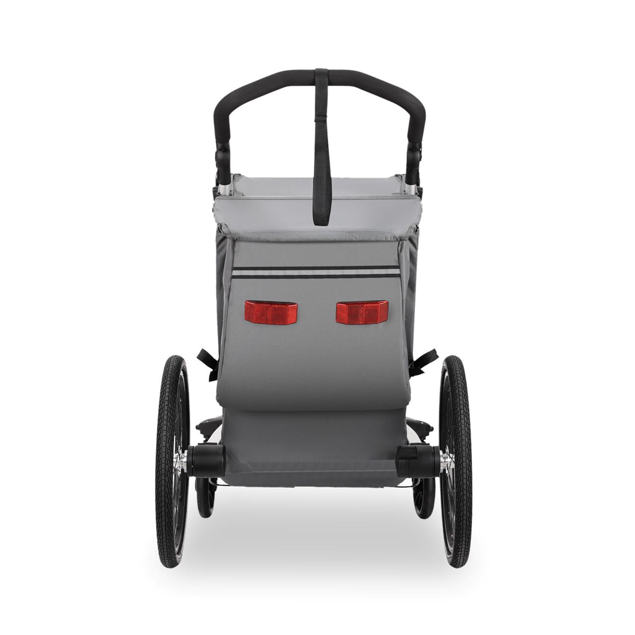 Remolque para bicicleta FUXTEC FX-FA1S gris con rueda jogger