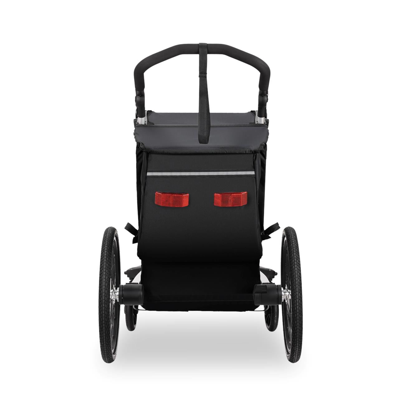 Remolque para bicicletas FUXTEC FX-FA1S negro con rueda jogger