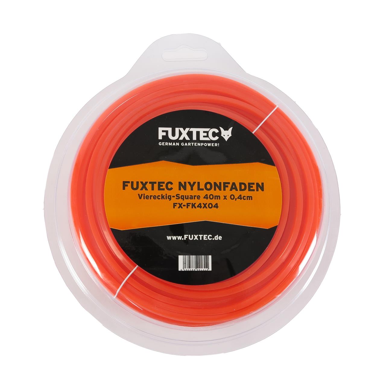 FUXTEC Hilo de nylon cuadrado 40m x 0,4 cm