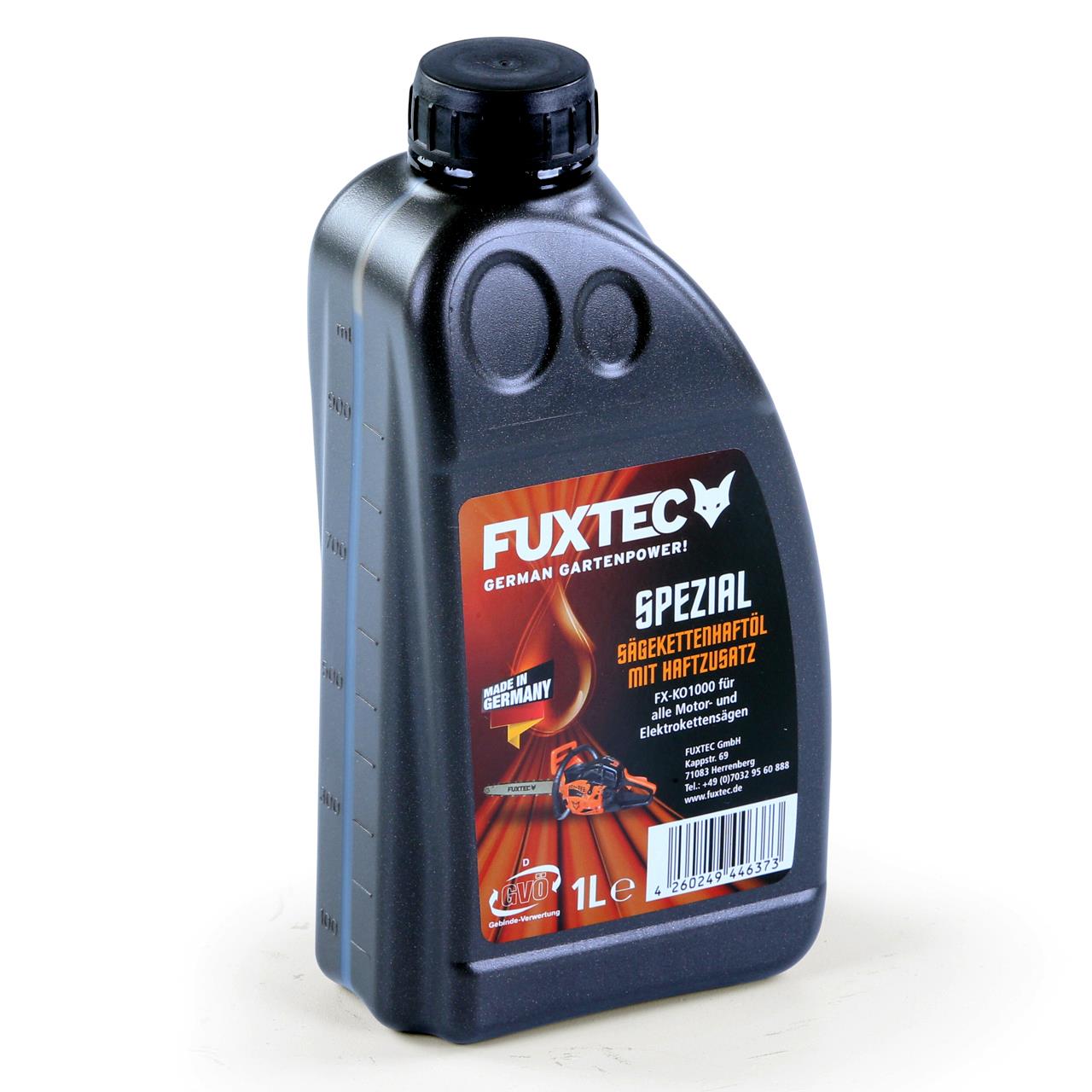 FUXTEC Aceite adhesivo para cadenas de sierra con aditivo adhesivo Aceite para cadenas 1 L