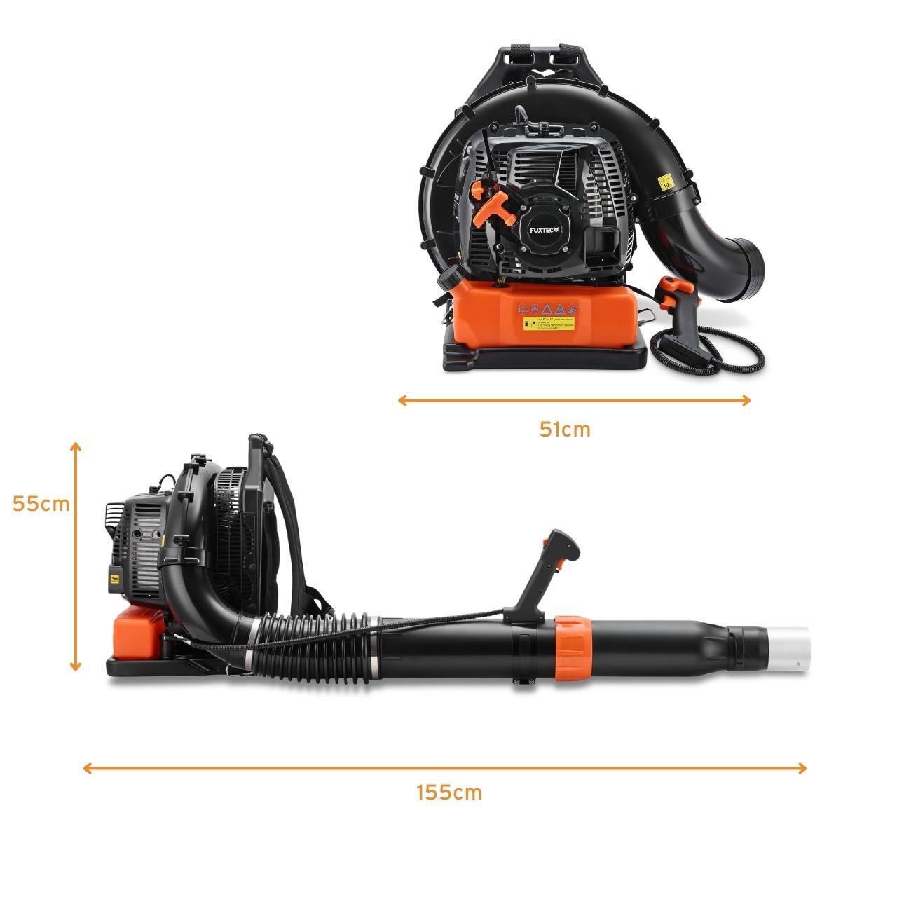 Soplador de hojas de mochila de gasolina FUXTEC FX-LBP185TPRO
