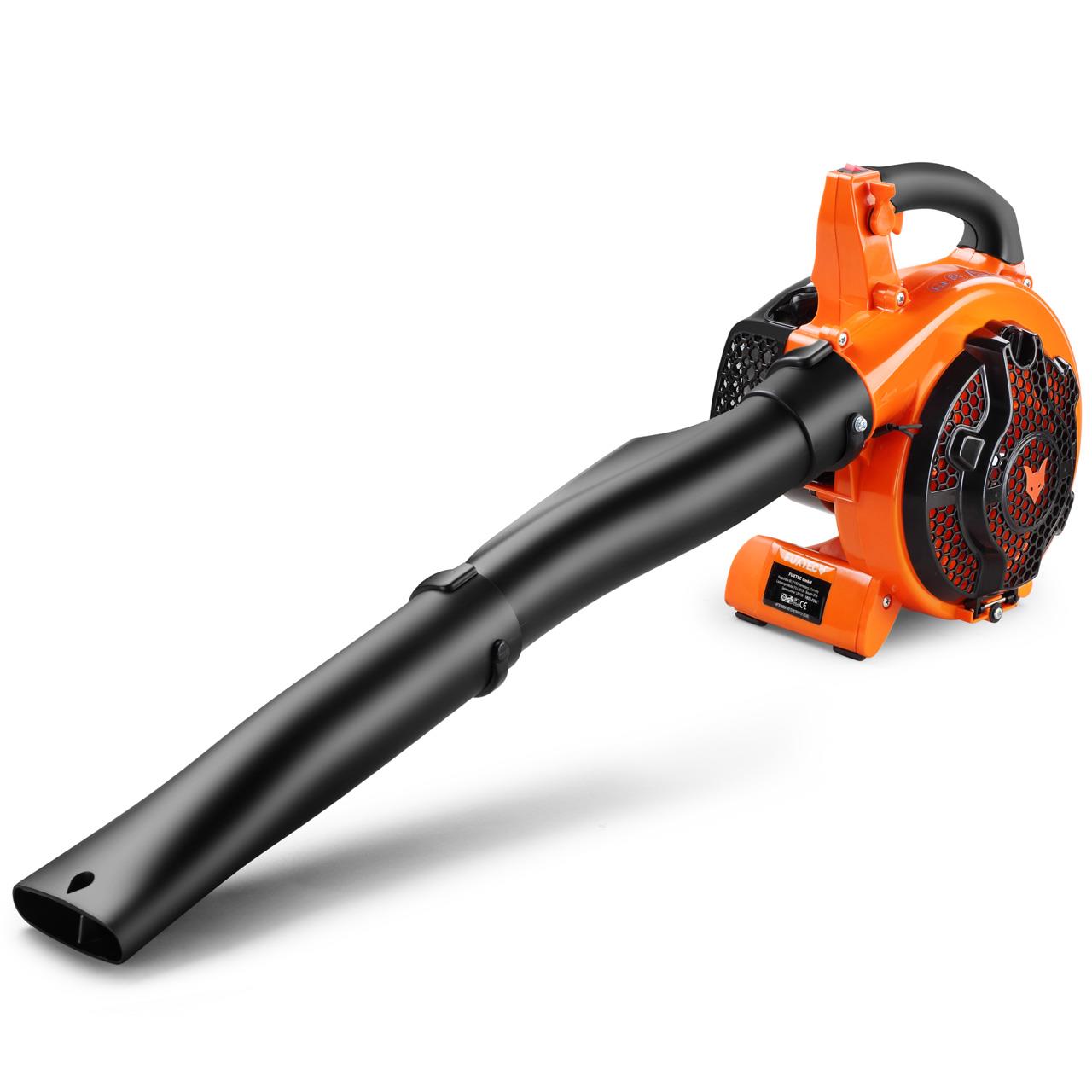 FUXTEC FX-LBS126 4 en 1: aspirador de hojas, soplador de hojas, triturador de hojas, incluye dos tubos sopladores.