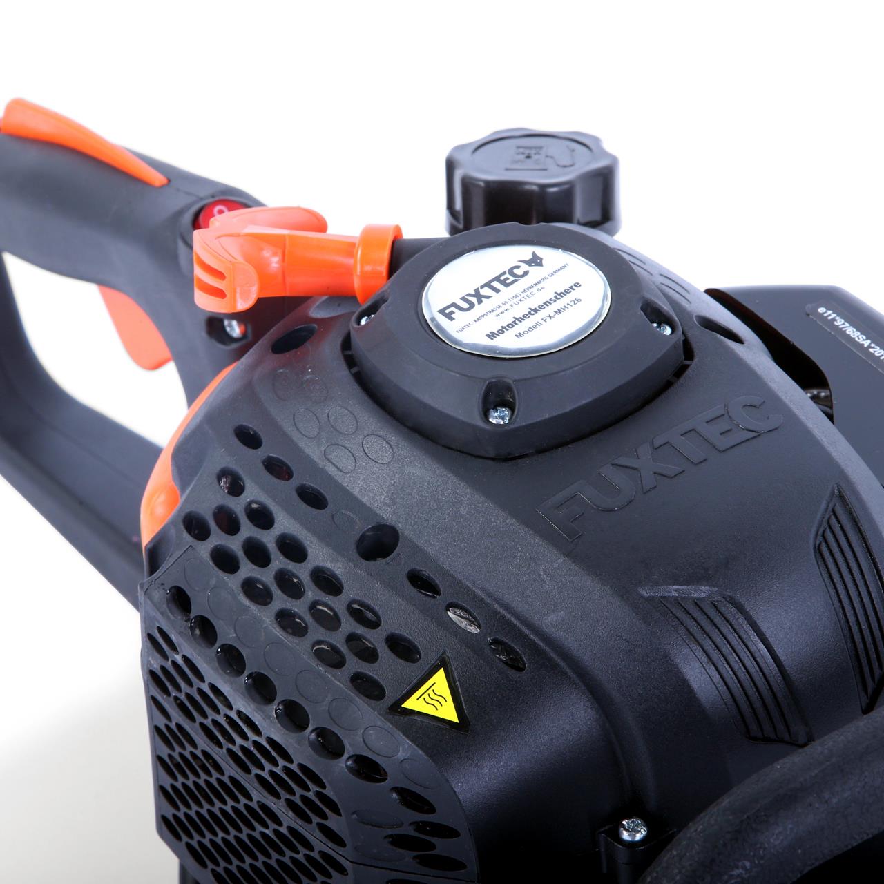 FUXTEC Cortasetos Gasolina FX-MH126, Longitud de Corte 550 mm, Motor de 2 Tiempos, 25,4cc