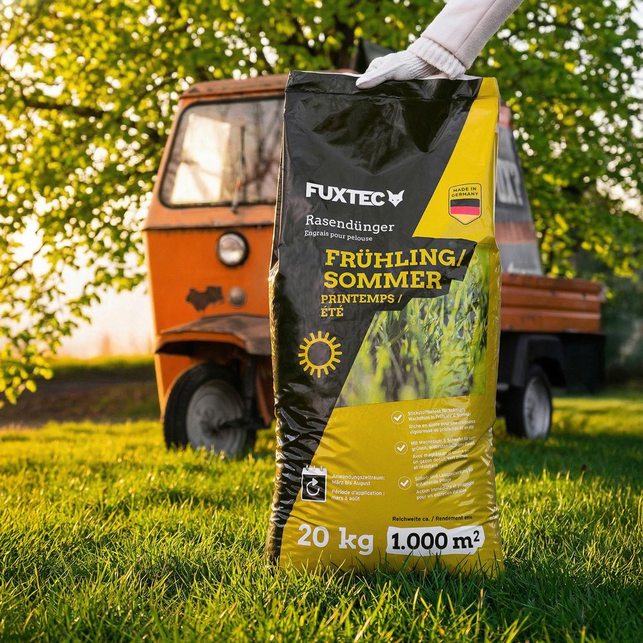 Abono para césped FUXTEC primavera/verano FX-RDFS 20 kg para 1000 m2