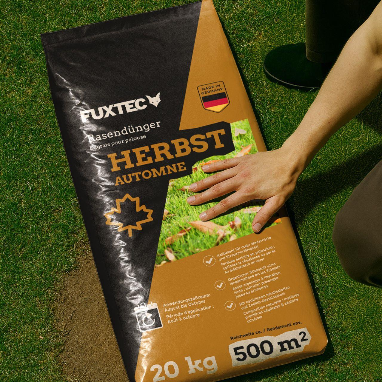 Abono de otoño para césped FUXTEC FX-RDH10 10 kg para 250 m².