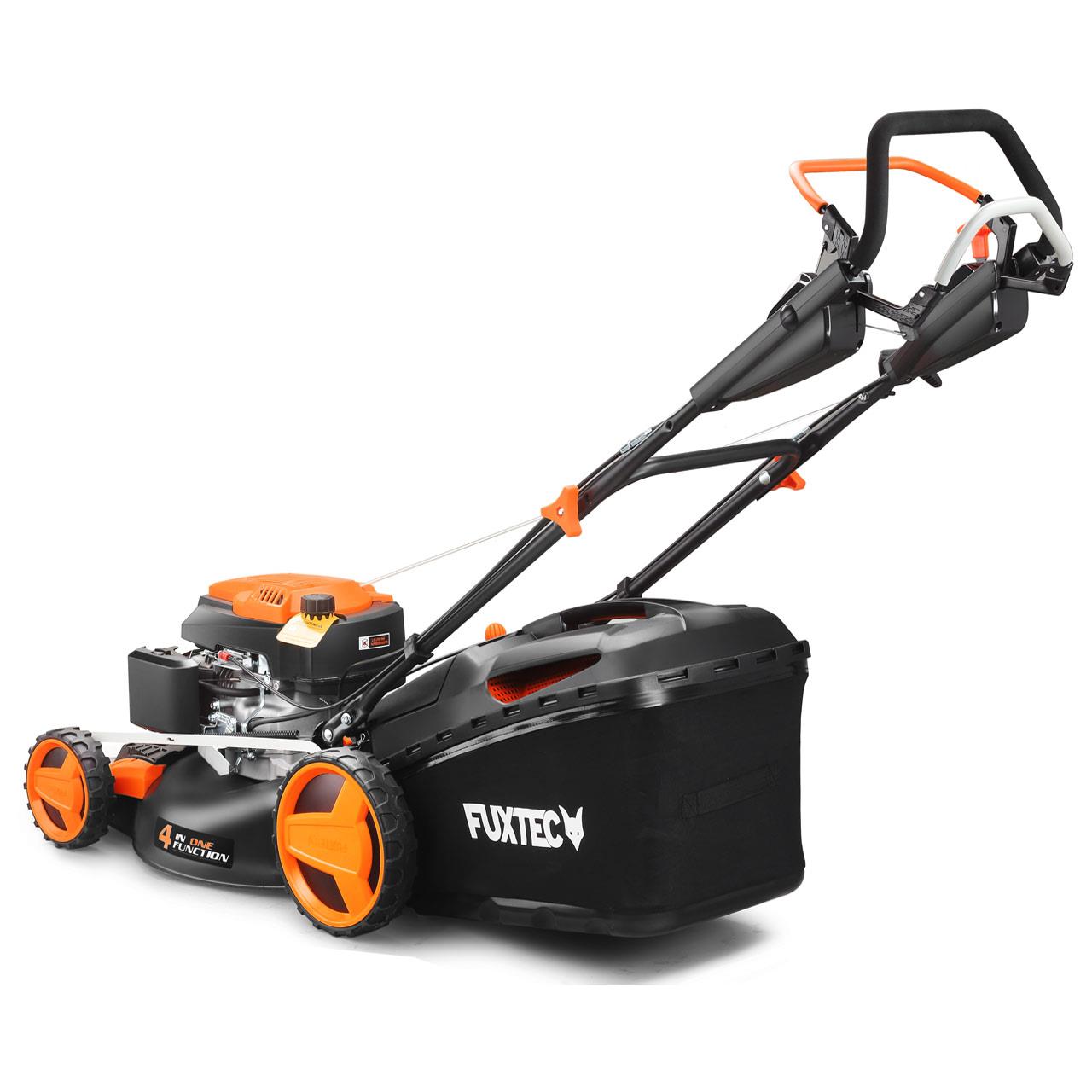 Cortacésped FUXTEC FX-RM5196PRO con tracción trasera y función «EasyClean»