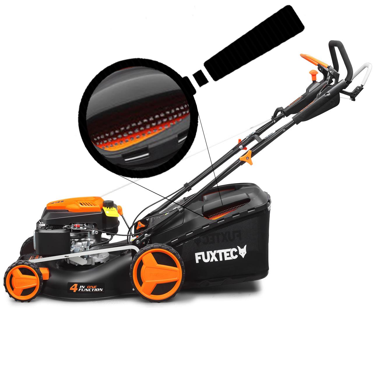 Cortacésped FUXTEC FX-RM5196PRO con tracción trasera y función «EasyClean»