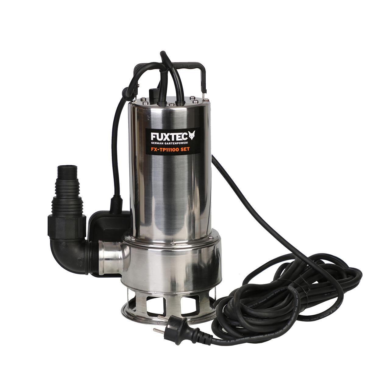 FUXTEC FX-TP11100 Bomba sumergible de 1100 W - Ideal para el bombeo de aguas residuales