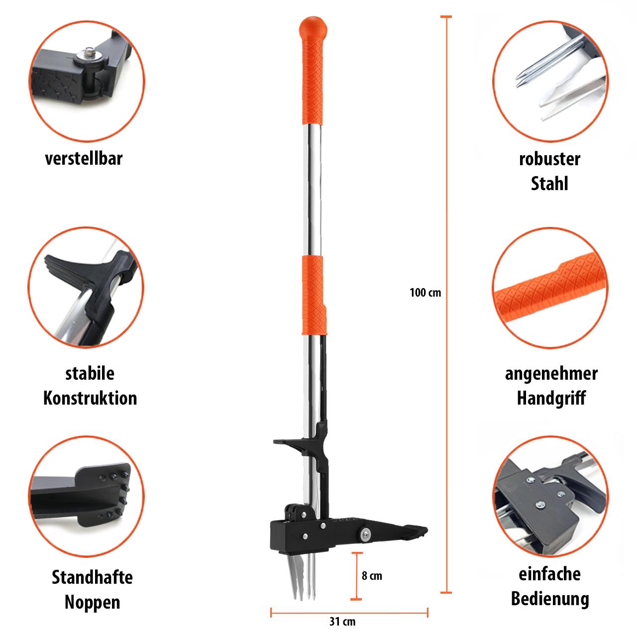 FUXTEC Unkrautstecher FX-UKST - Unkrautjäter / Unkrautvernichter