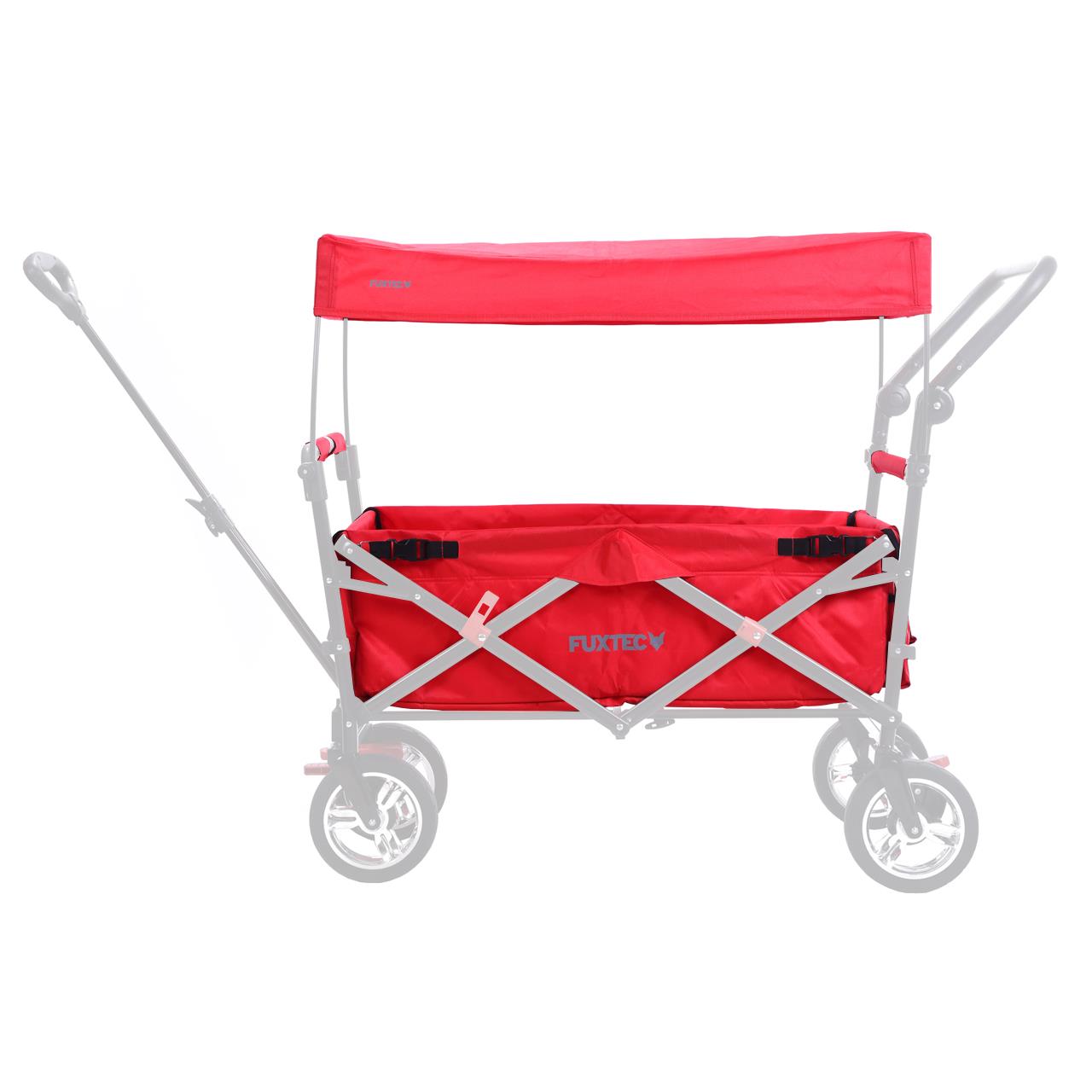 Cubierta de tela completa en rojo para carrito CT-700